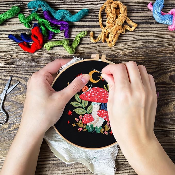 Nuberlic Mushroom Embroidery Kits - Image 6
