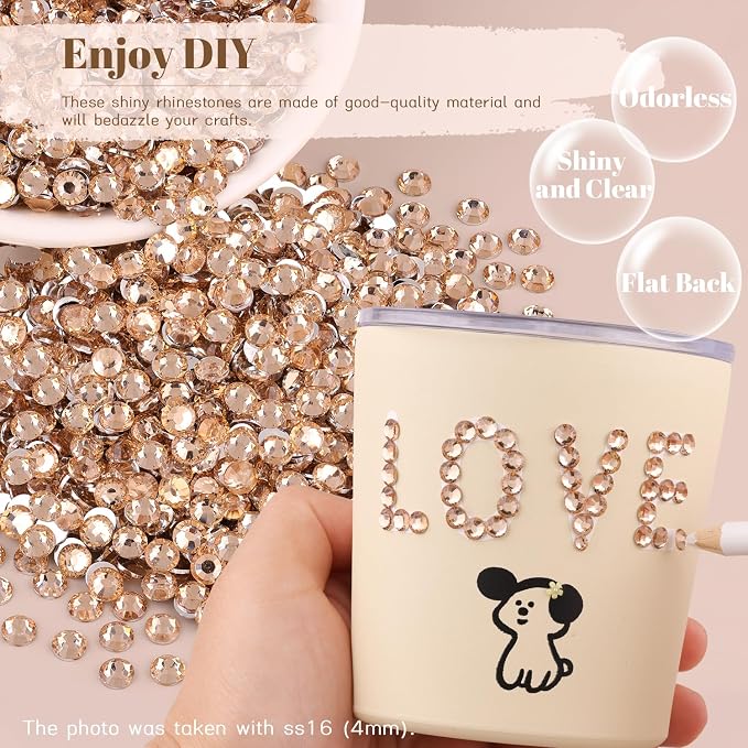 12000PCS 2mm Resin Rhinestones Bulk - Image 4