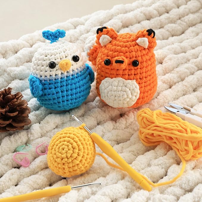 Crochet Kit for Beginners Kids- 4 Styles Crochet Animal Kit - Image 5
