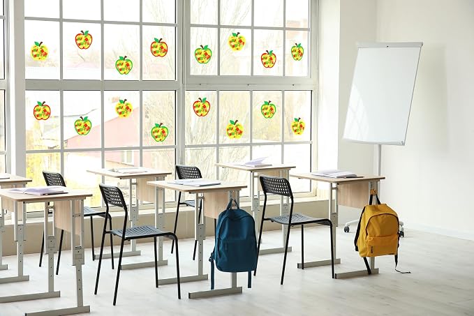 Renbuzhu 40PCS Back to School Apple-Shaped Crafts Bulk: Tissue Paper Sign - Image 7