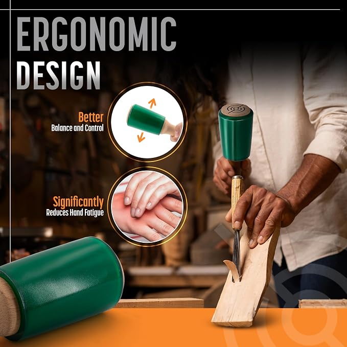 Precision Wood Carving Mallet 15oz - Image 6