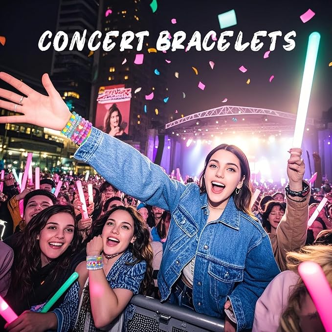 Dowsabel Friendship Bracelet Making Kit, Pony Kandi Beads & 11 Different Beads - Image 2