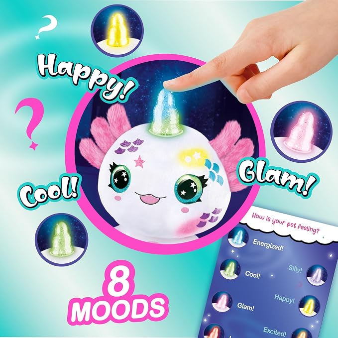 Canal Toys Airbrush Plush Light Up Axolotlcorn - Image 3