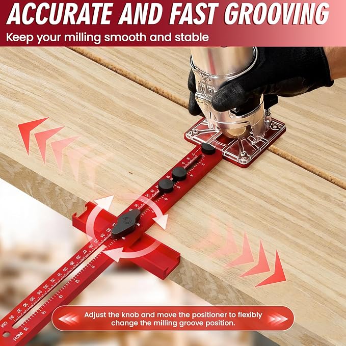 Router Circle Cutting Jig for DeWalt/Bosch/Milwaukee Compact Routers – 4 in 1 - Image 4
