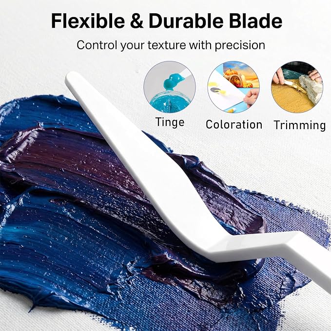 30Pcs Plastic Spatula Palette Knives Painting Knives - Image 4