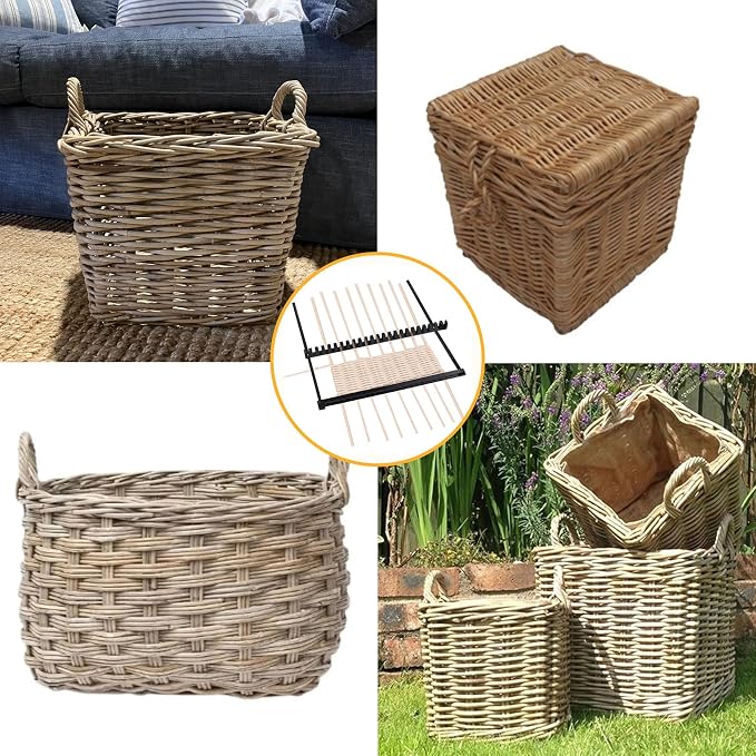 ARSTBETY Basket Making Starter Kit, Adjustable Woven Rattan Basket Weaving Set - Image 5