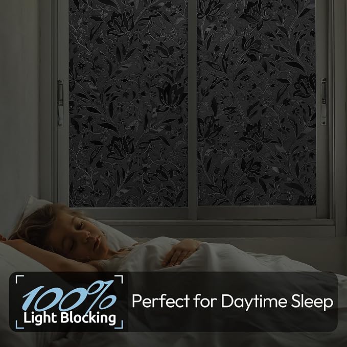 rabbitgoo Total Blackout Window Film, 29.5" x 157.4" | Sun Blocking Light - Image 2