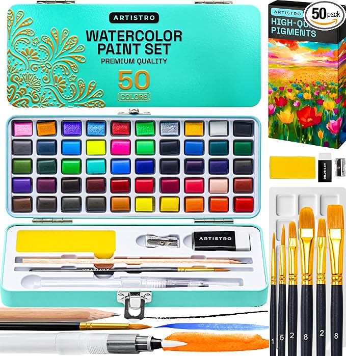 ARTISTRO Vivid Color Watercolor Paint Set by ARTISTRO