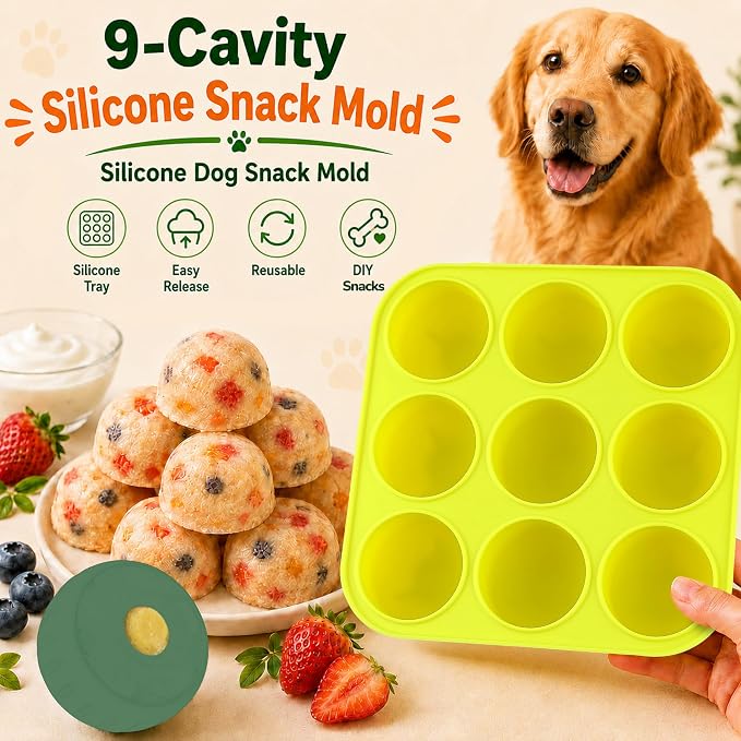 9-Cavity Silicone Freezer Dog Treat Mold - Image 5