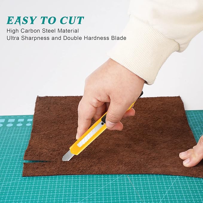 40 Pack Utility Knife Box Cutter Retractable, 9mm Snap-Off Box Cutters - Image 2