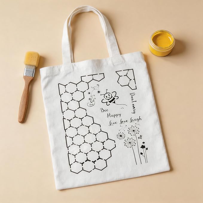 TIAMECH A4 Reusable Honey Bee Hive Stencil - Image 3