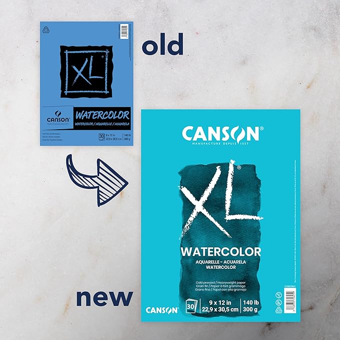 Canson XL Series Watercolor Textured Paper Pad - Image 2
