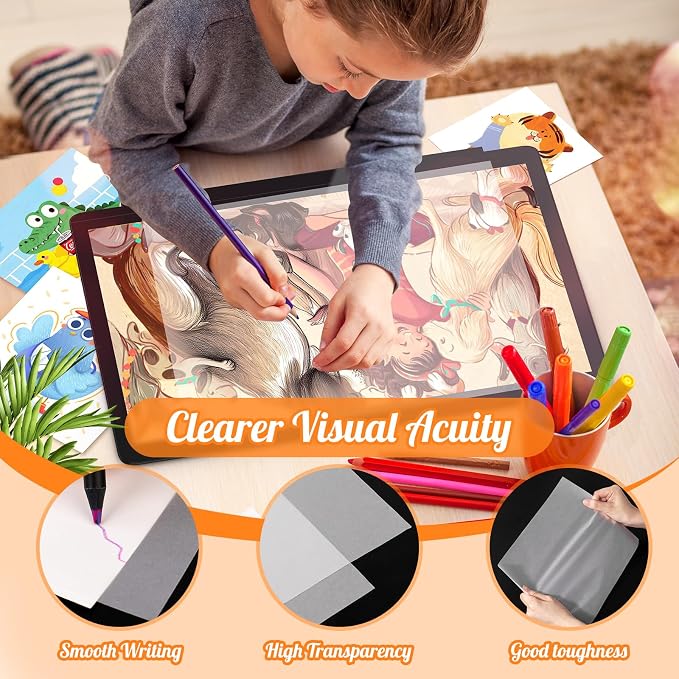 120 Sheets 8.5”x 11” Tracing Paper, Loose Translucent Vellum Trace Paper | - Image 3