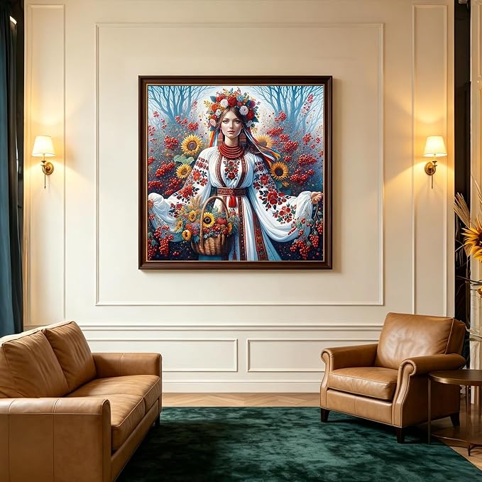 Slavic Woman Diamond Painting Kit - Image 2