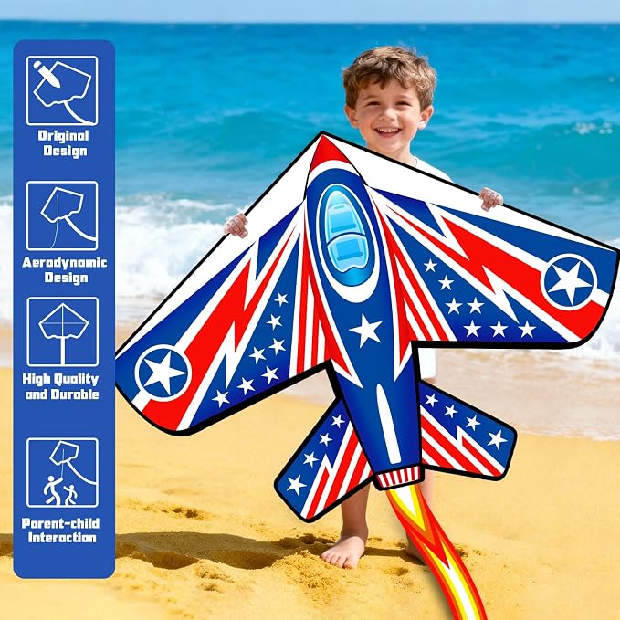YongnKids Kite, 2 Pack Kites for Kids Ages 4-8 8-12 & Adults - Image 4