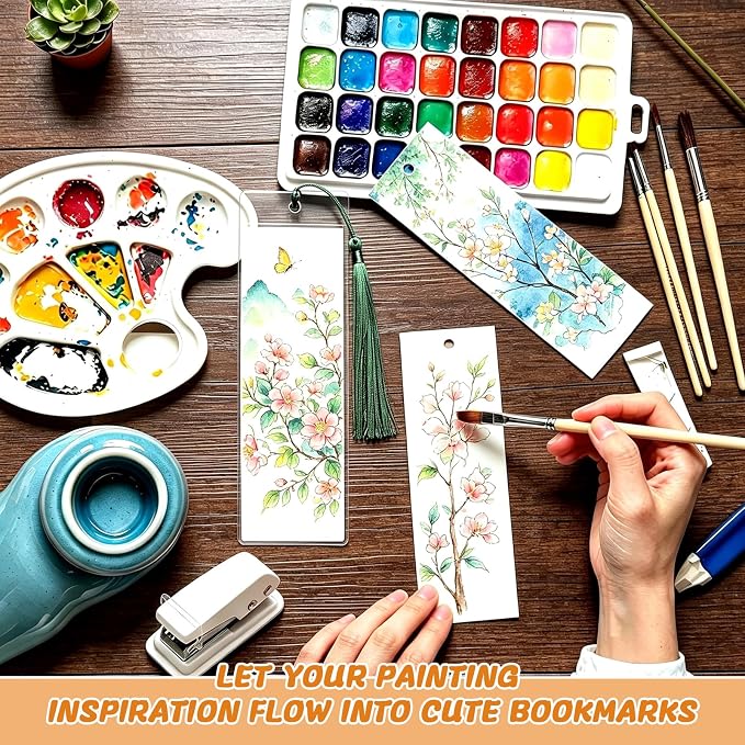 438 Pcs Dried Flower Bookmark Making Kit, DIY Craft Gift | Pressed flower craft - Image 8