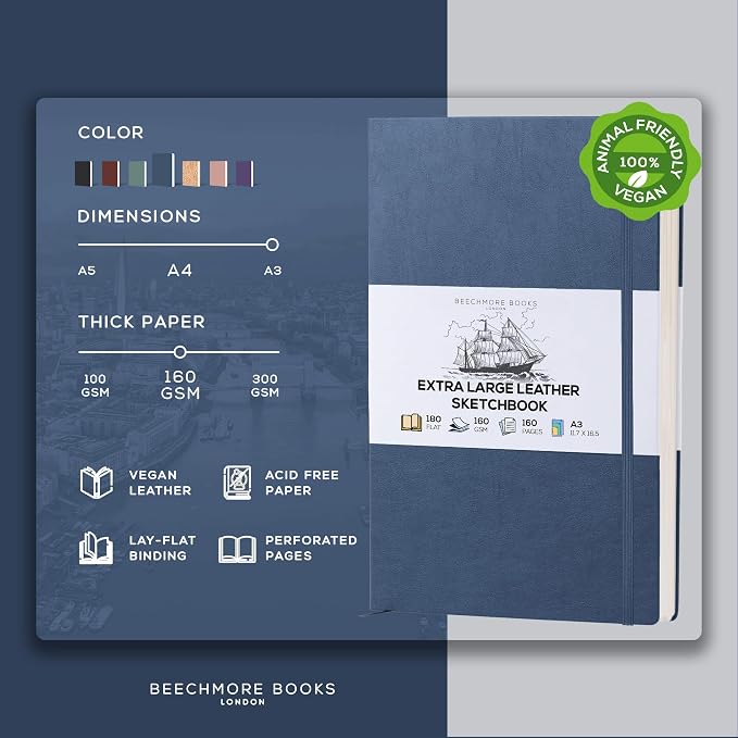 Beechmore Books A3 Mixed Media Sketchbook - Image 2