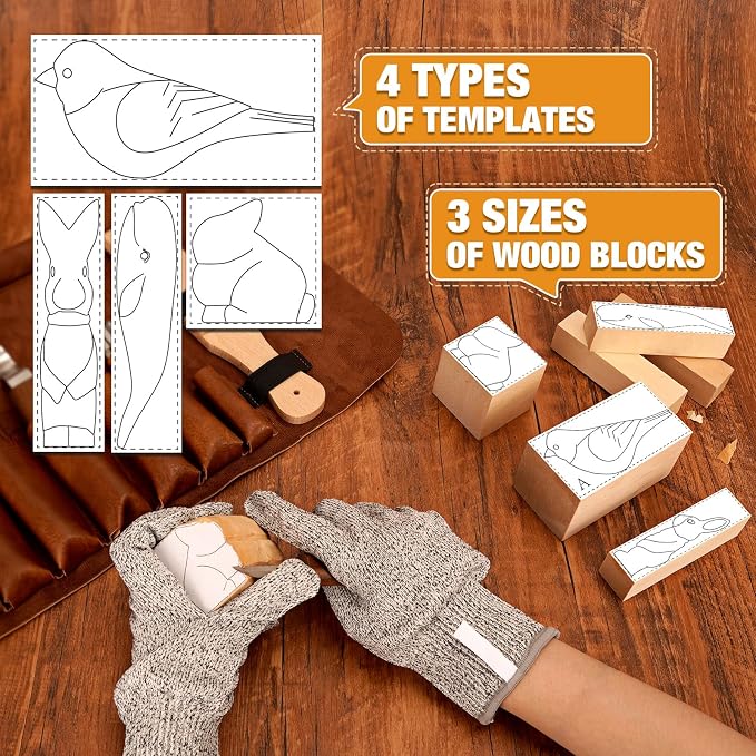 Wood Carving Kit, Wood Whittling Knife Kit - Image 3