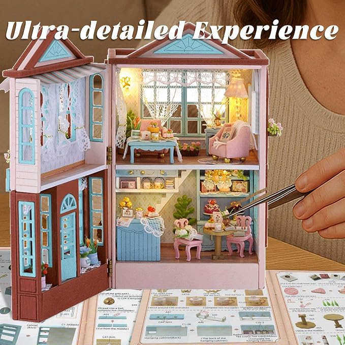 Flever Dollhouse Miniature DIY House Kit Creative Room - Image 5