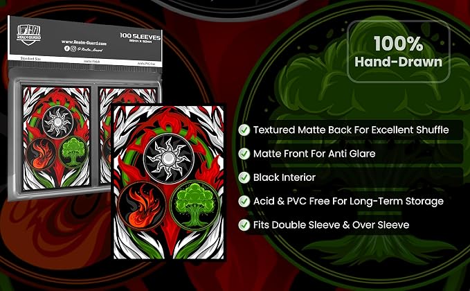 100ct Textured Matte TCG/MTG Card Art Sleeves - Image 5