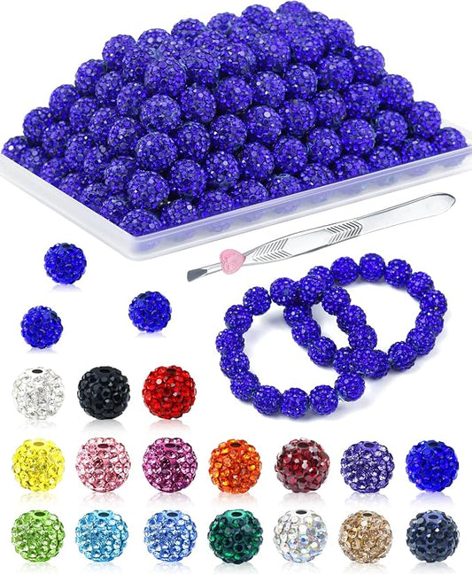 120PCS FIVEIZERO Dark Blue Rhinestone Beads by FIVEIZERO