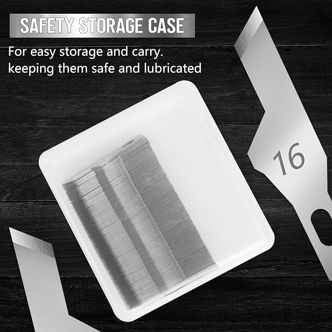 Jetmore 100 Pack Hobby Blades Craft Knife Blade Refill #16 Hobby Knife - Image 4