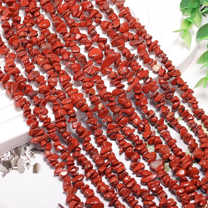200 Pcs Crystal Chip Beads for Jewelry Making 5-8mm Red Jasper | Natural Chip - Image 6