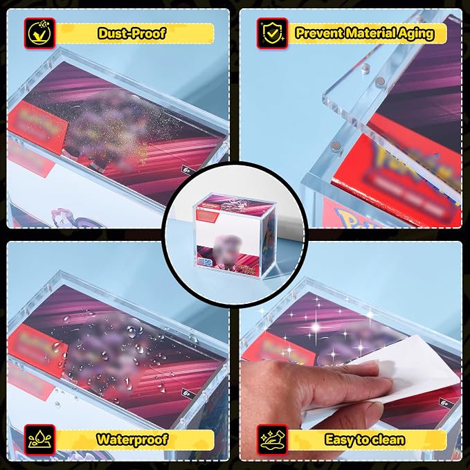 PKMN Booster Box Acrylic Case, 5MM Acrylic Display Case, Dustproof and - Image 5