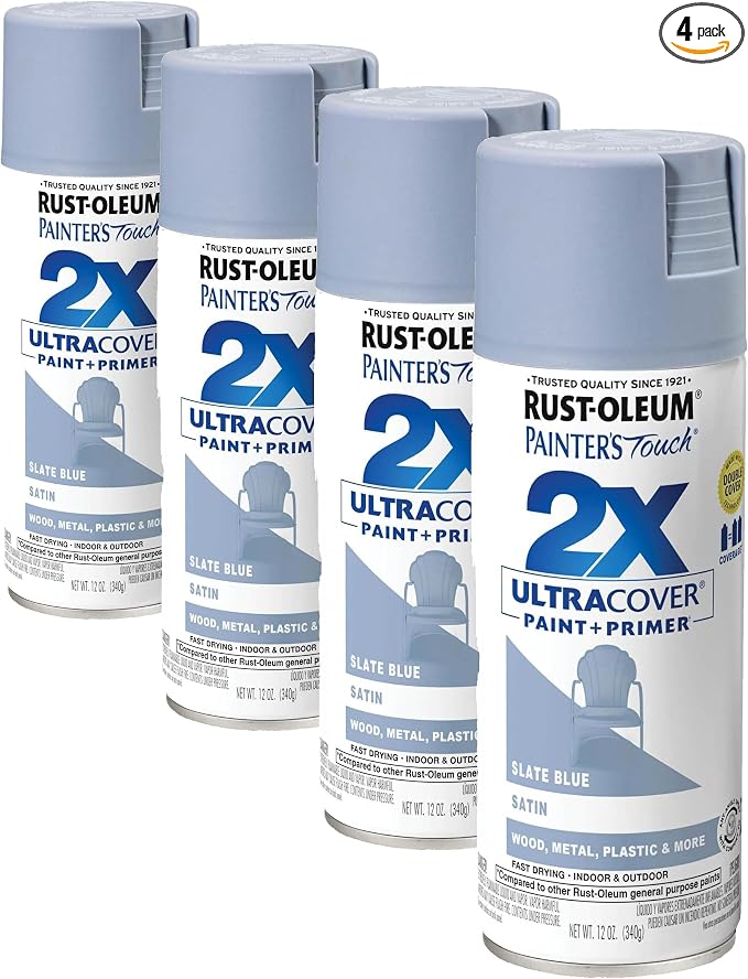 Rust-Oleum 249066 Painter's Touch 2X Ultra Cover Spray Paint, 12 oz, Satin by Rust-Oleum