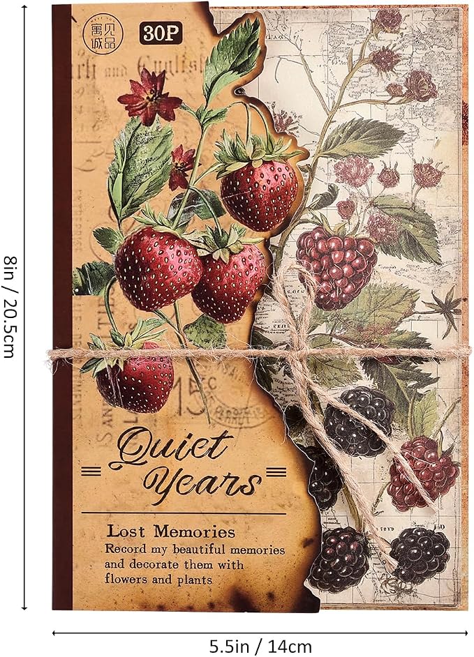 120 Sheets Vintage Botanical Scrapbook Paper Set, Journaling Scrapbooking - Image 5