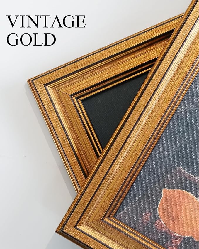 VIYYIEA Vintage Gold Framed Wall Art – Hummingbird Sketch, 8x10 IN | Cute yet - Image 3