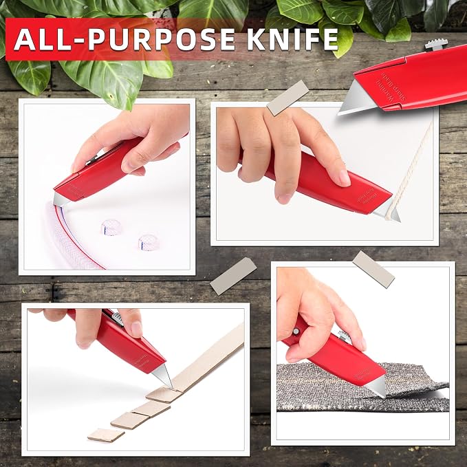 DIYSELF 30 Pack Box Cutter Heavy Duty Aluminium Shell Utility Knife | SK5 Steel - Image 5