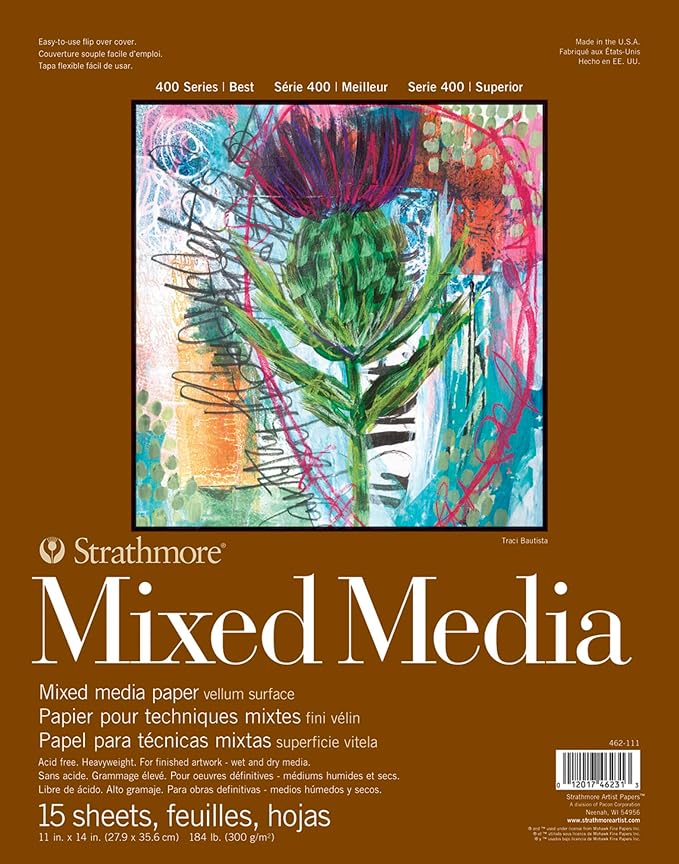 Strathmore 400 Mixed Media 140Lb Pad 11X14 by StrathmorePaper