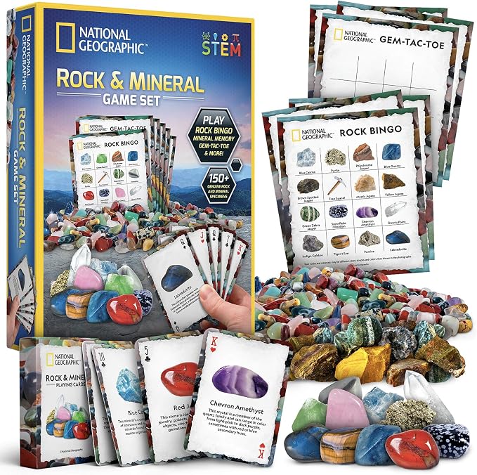 National Geographic Rock Bingo Game by BlueMarbleToys