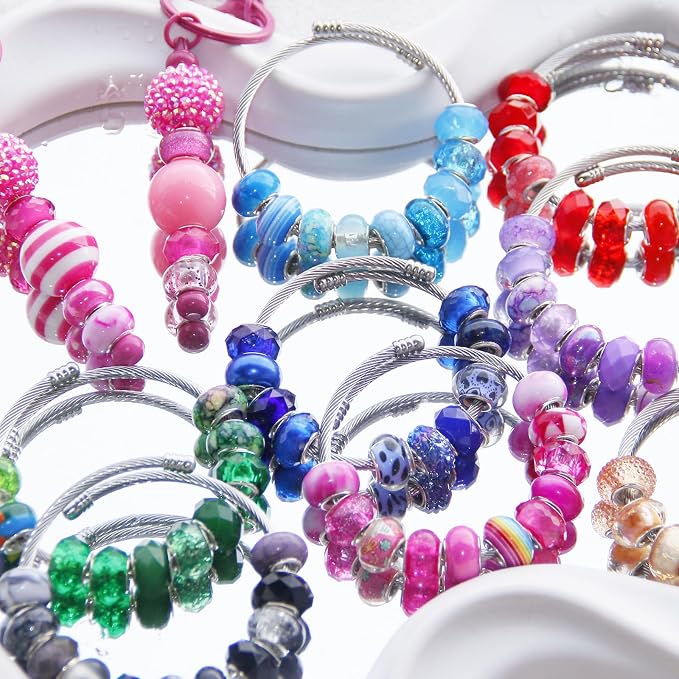 100Pcs Large Hole Beads Spacer Bead Mixed Color Assorted European Craft Big - Image 6