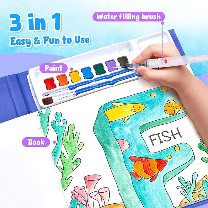 JoyCat Paint with Water Coloring Books - Image 3