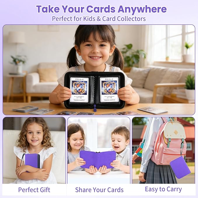Mini Trading Card Binder Album, 1 Pocket Card Binder - Image 7