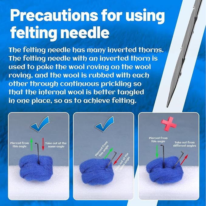 Fadoub 114 PCS Needle Felting Needles Kits, Wool Felting Needles Supplies - Image 6