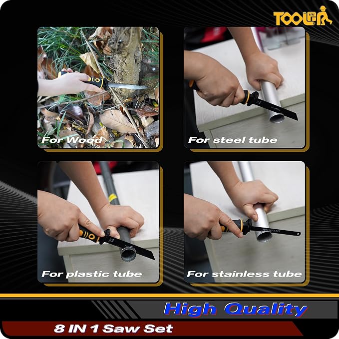 8-In-1 Multi Blades Hand Saw, Drywall Cutter. Hacksaw. Long Blade Hand Saw - Image 5