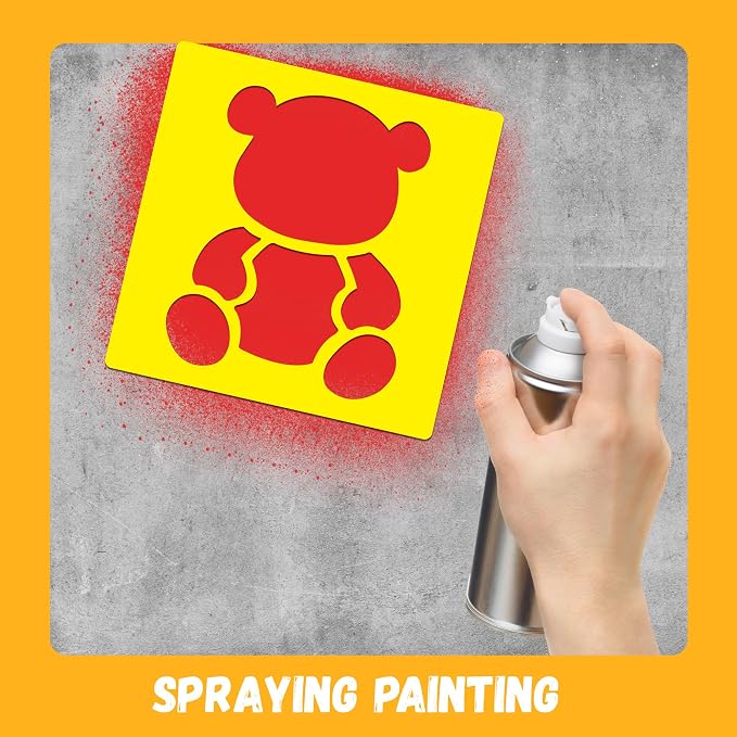 24 Piece Stencils for Kids Stencils for Painting Sidewalk Chalk Stencil Outdoor - Image 4