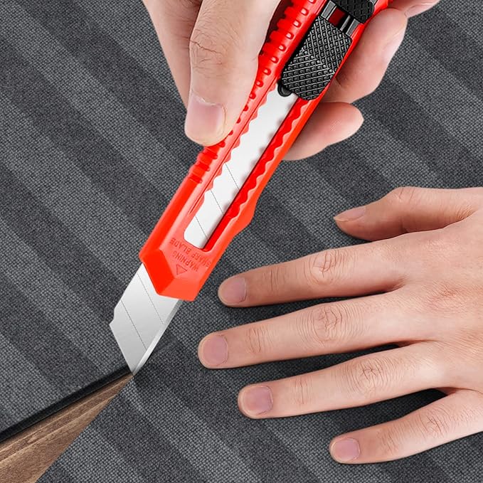 DIYSELF 30 Pack Box Cutter Retractable, 18mm Box Knife, Utility Knife - Image 2