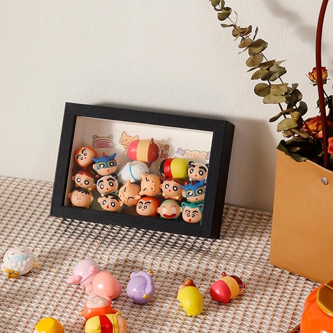 HD Glass Wooden Hollow Photo Frame, 6x8 Shadow Box Frame，Frames - Image 3