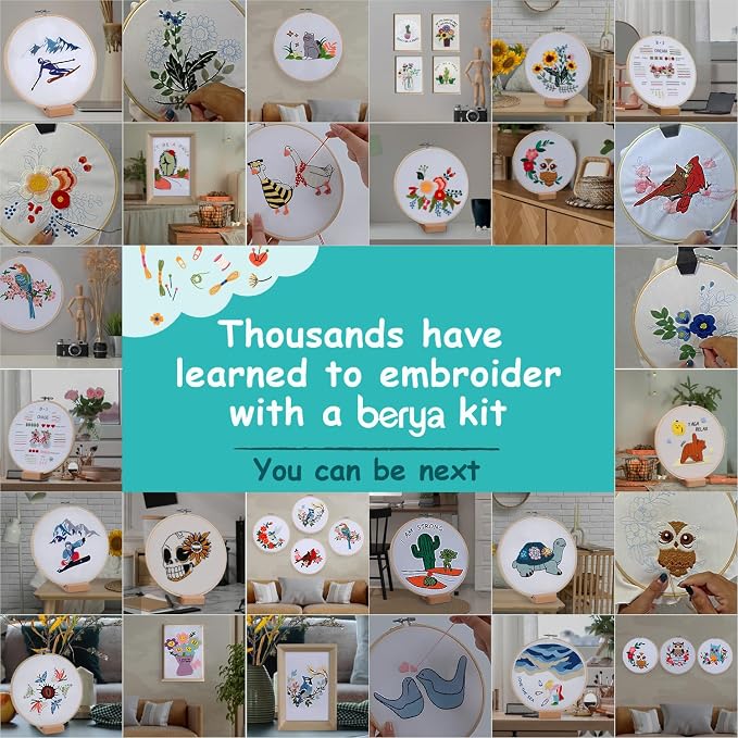 Embroidery Kit for Adult Beginners, Cat Embroidery Kit - Image 9