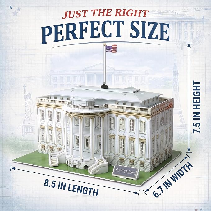Liberty Imports The White House 3D Puzzle - Image 4