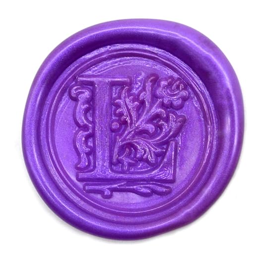 Initial Alphabet Wax Sealing Stamps, Brass Head Wooden Handle, - Image 2