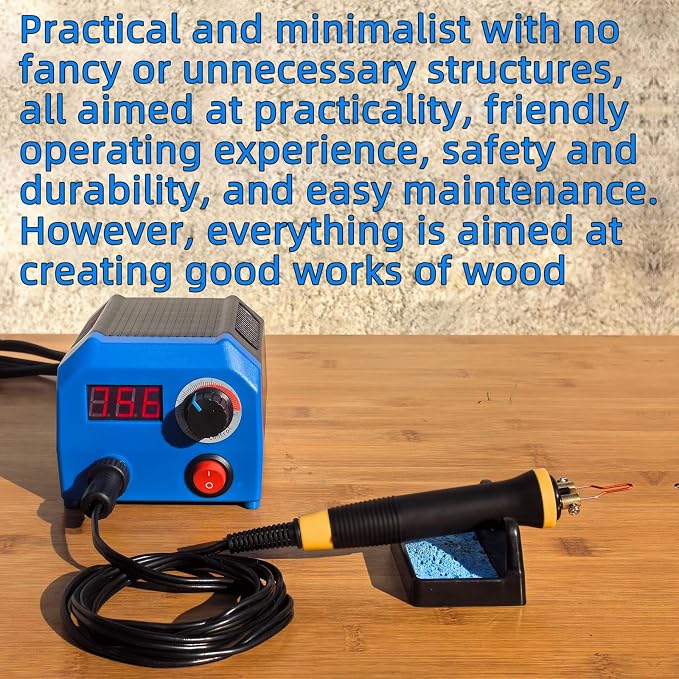 FIRElood LH55-1 wood burning kit, wood burning tool, digitally adjustable - Image 4