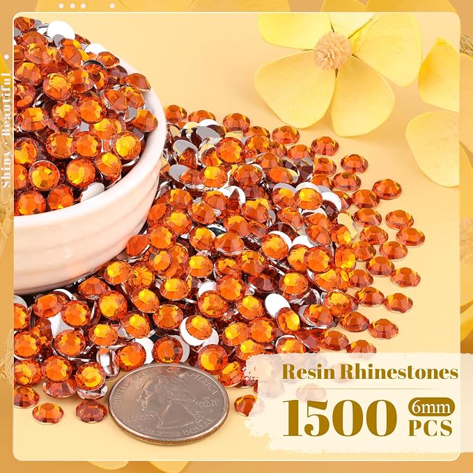 1500PCS 6mm Resin Rhinestones Bulk - Image 2
