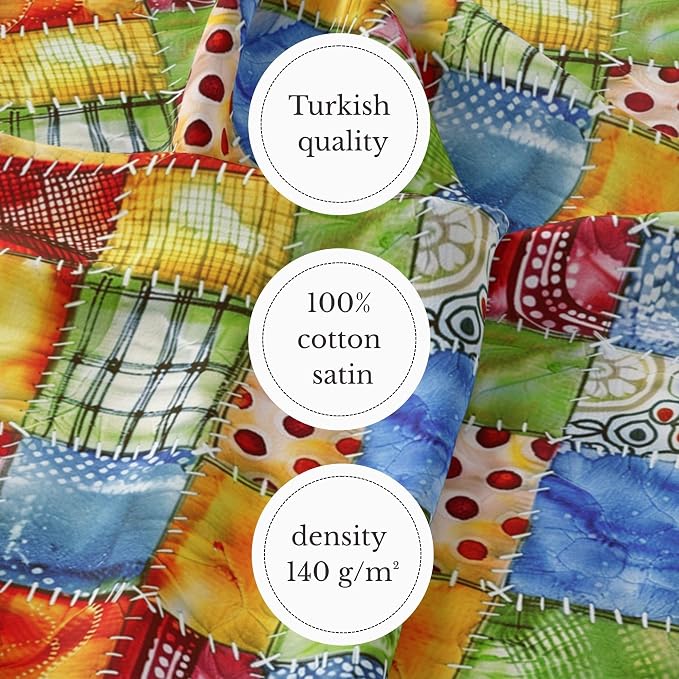 100% Cotton Fabric by the Yard – Turkish Quality Quilting & Sewing Fabric - Image 6