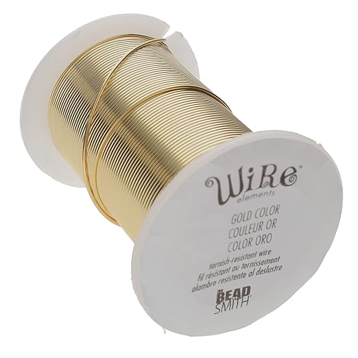 The Beadsmith Wire Elements 26-Gauge Lacquered Tarnish-Resistant Copper Wire by TheBeadsmith