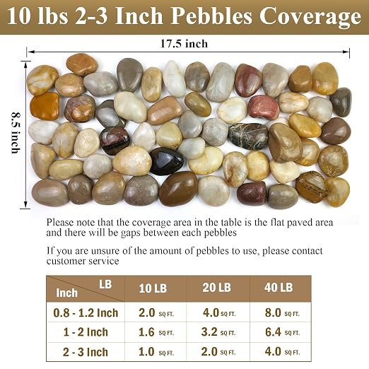 FANTIAN 40 lbs Large River Rocks - Image 3